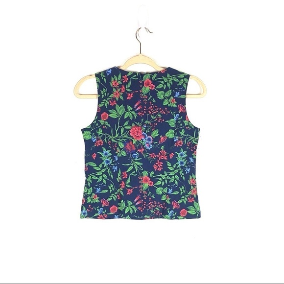 NWT J. McLaughlin Layne Top in Amelia Floral Navy - Picture 8 of 10